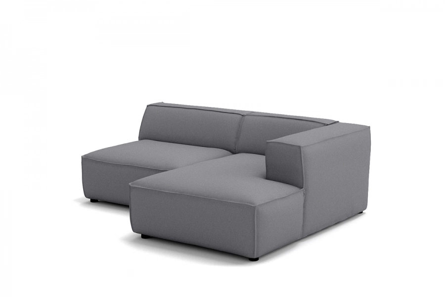 Model MODULARIS WB (wysoki bok) - Modularis WB sofa 1,5 osobowa + longchair prawy